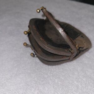 Vintage 3 Compartment Coin Bag